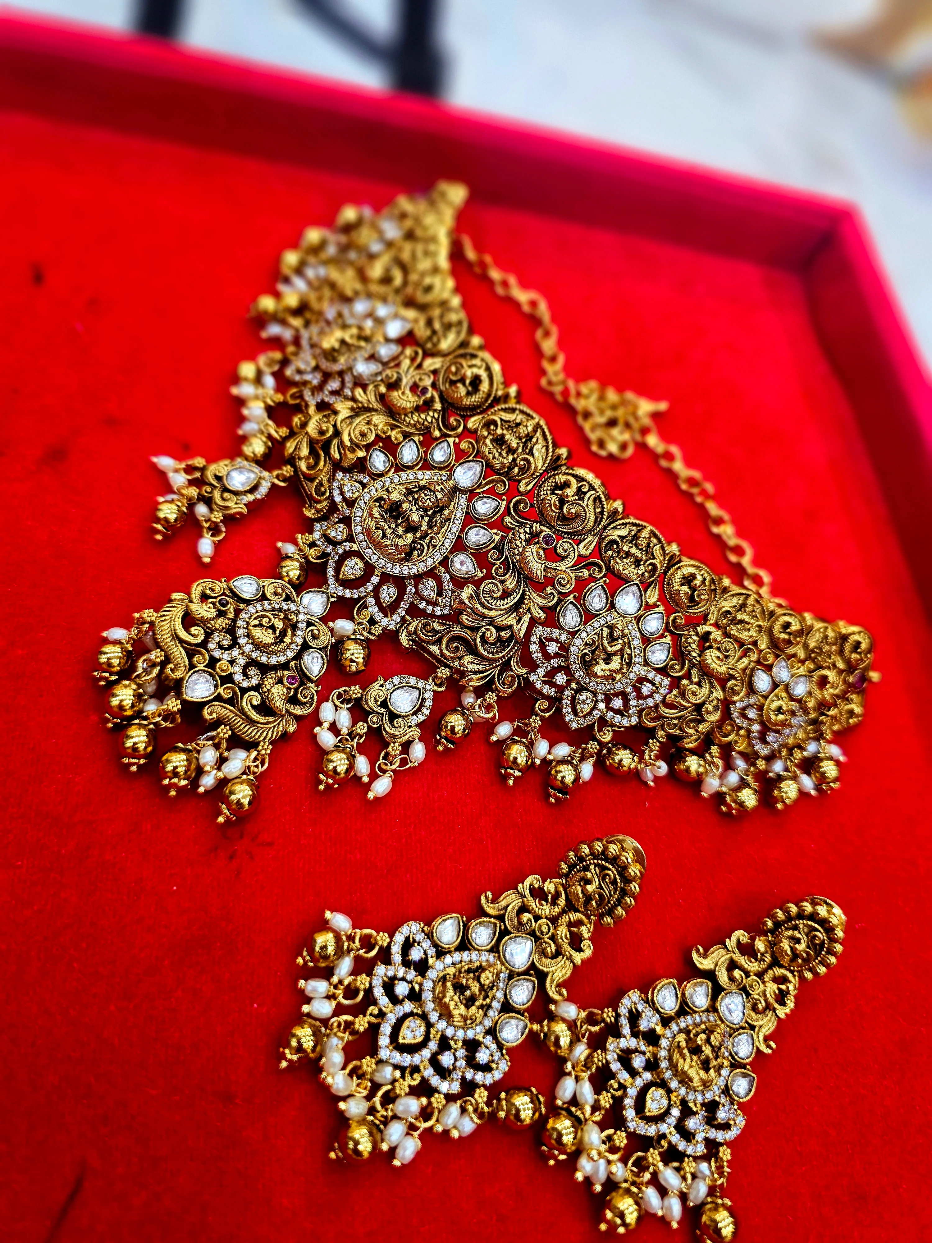Chocker set with earrings code SLS 555J - Image 2