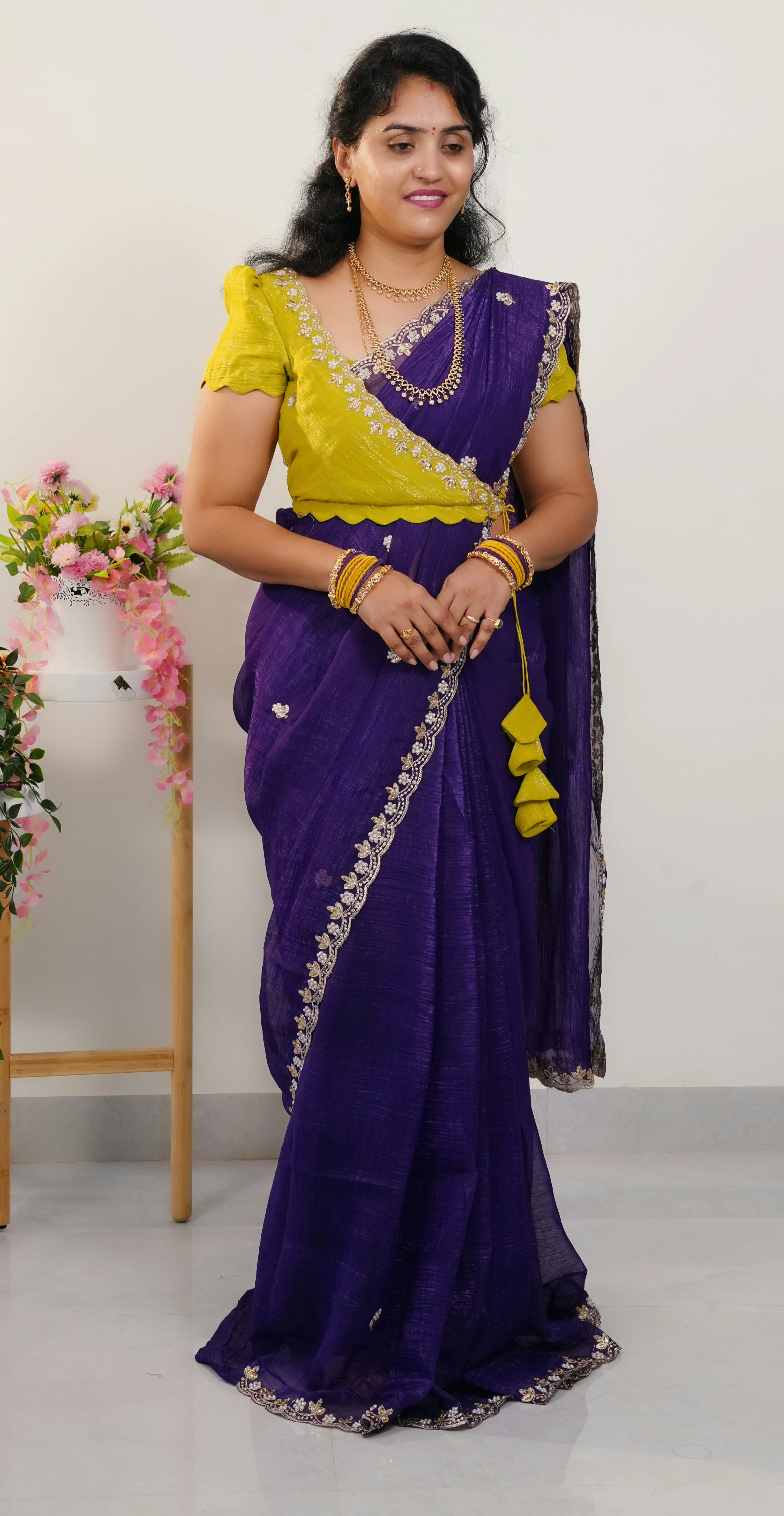Crunchy crush sarees-SLS44 - Image 3