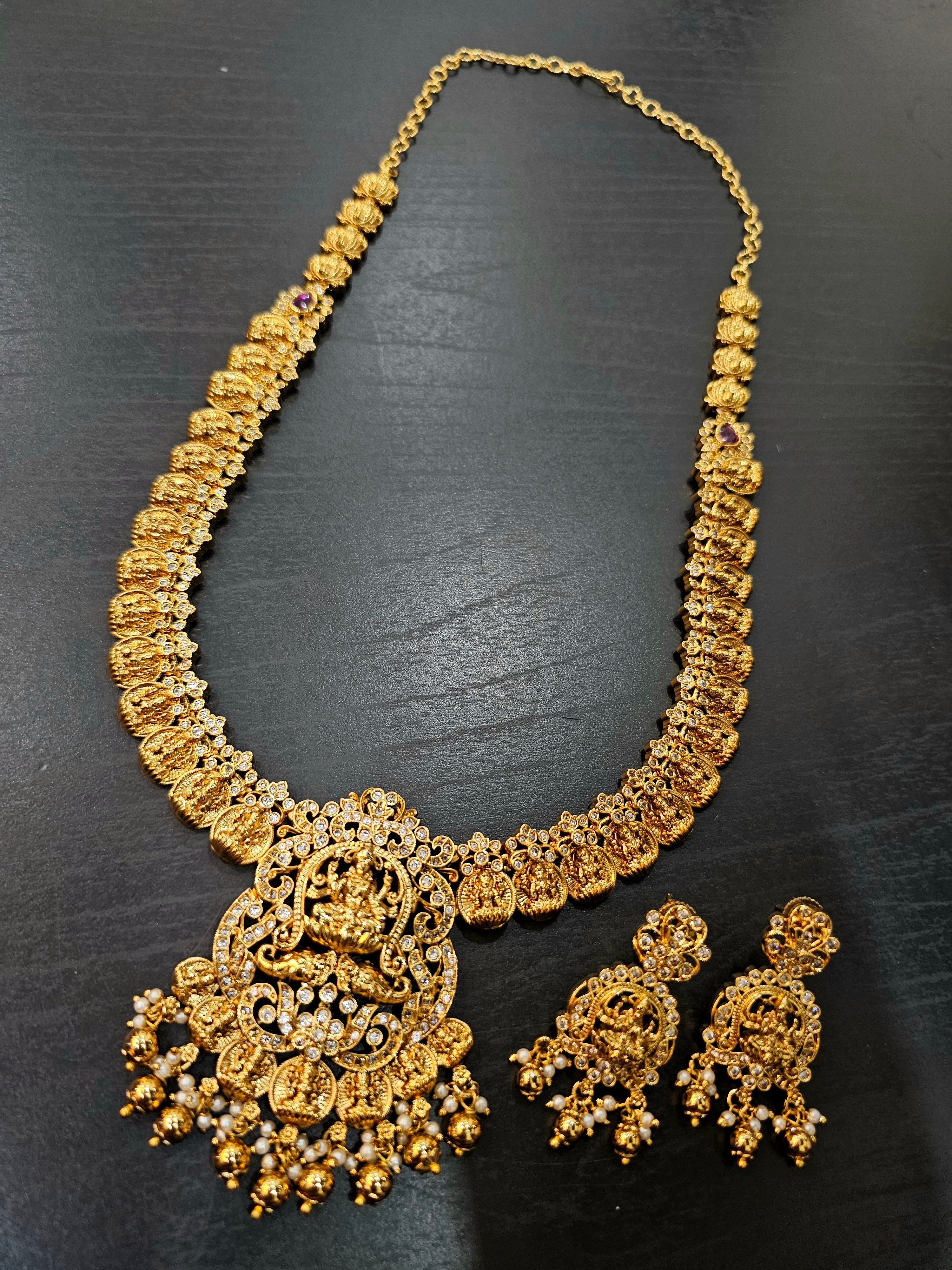 Long set with earrings code SLS   524J Free gift