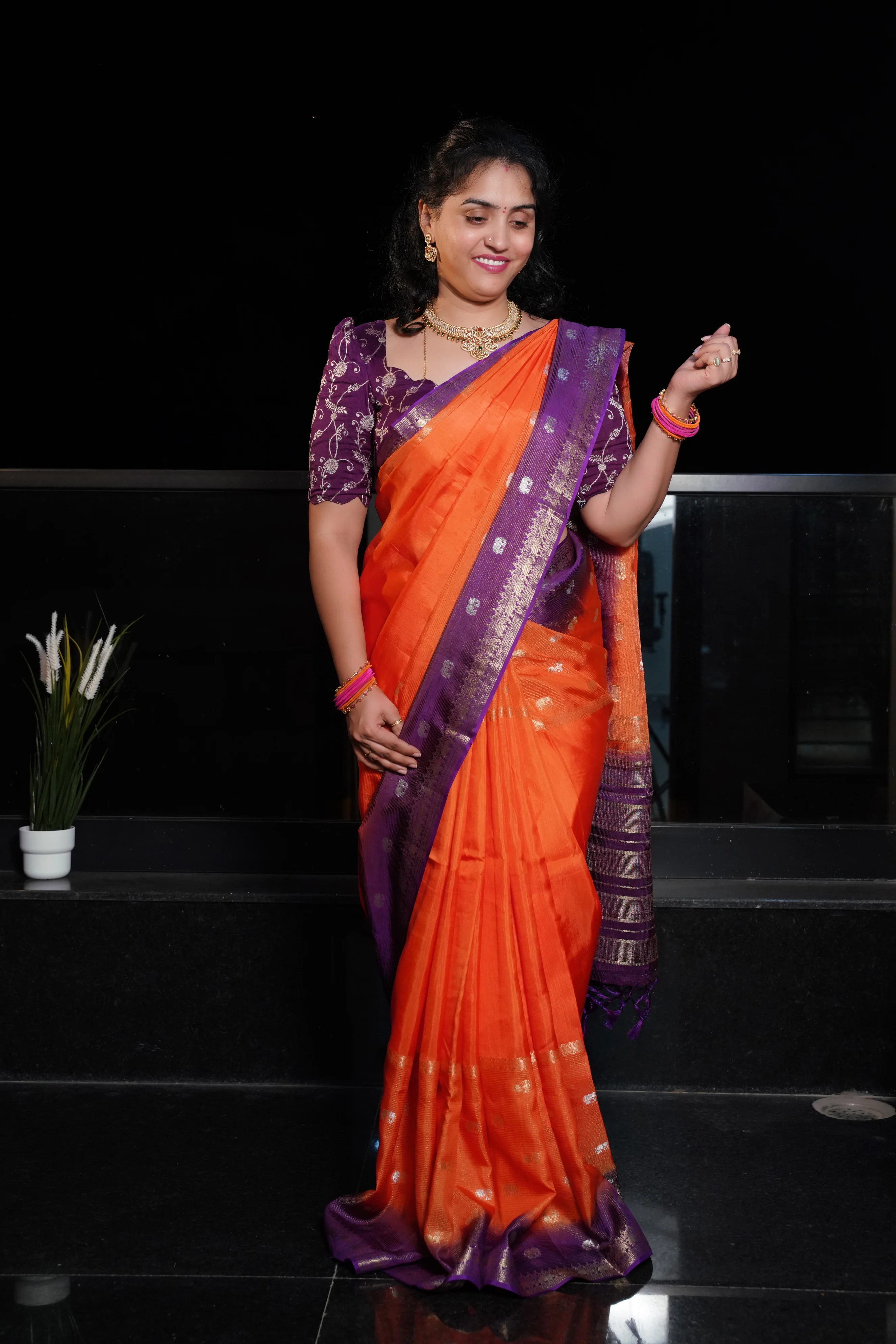 Mysoor silk saree-SLS53 - Image 3