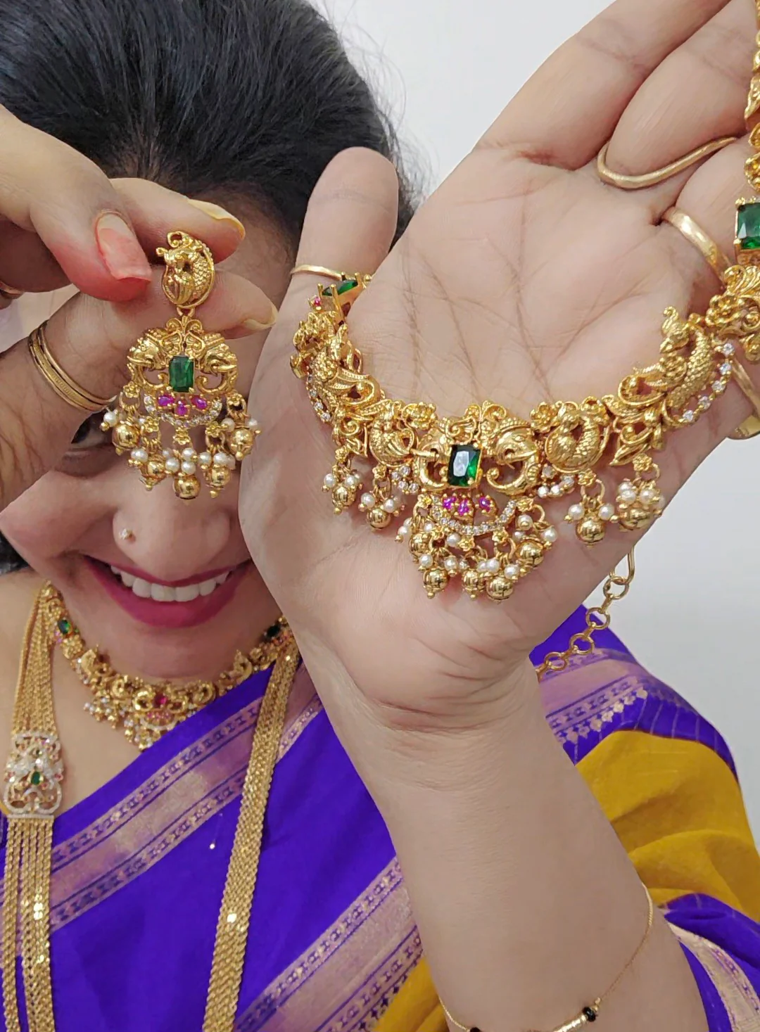 Neck set with earrings Code SLS 338 J
