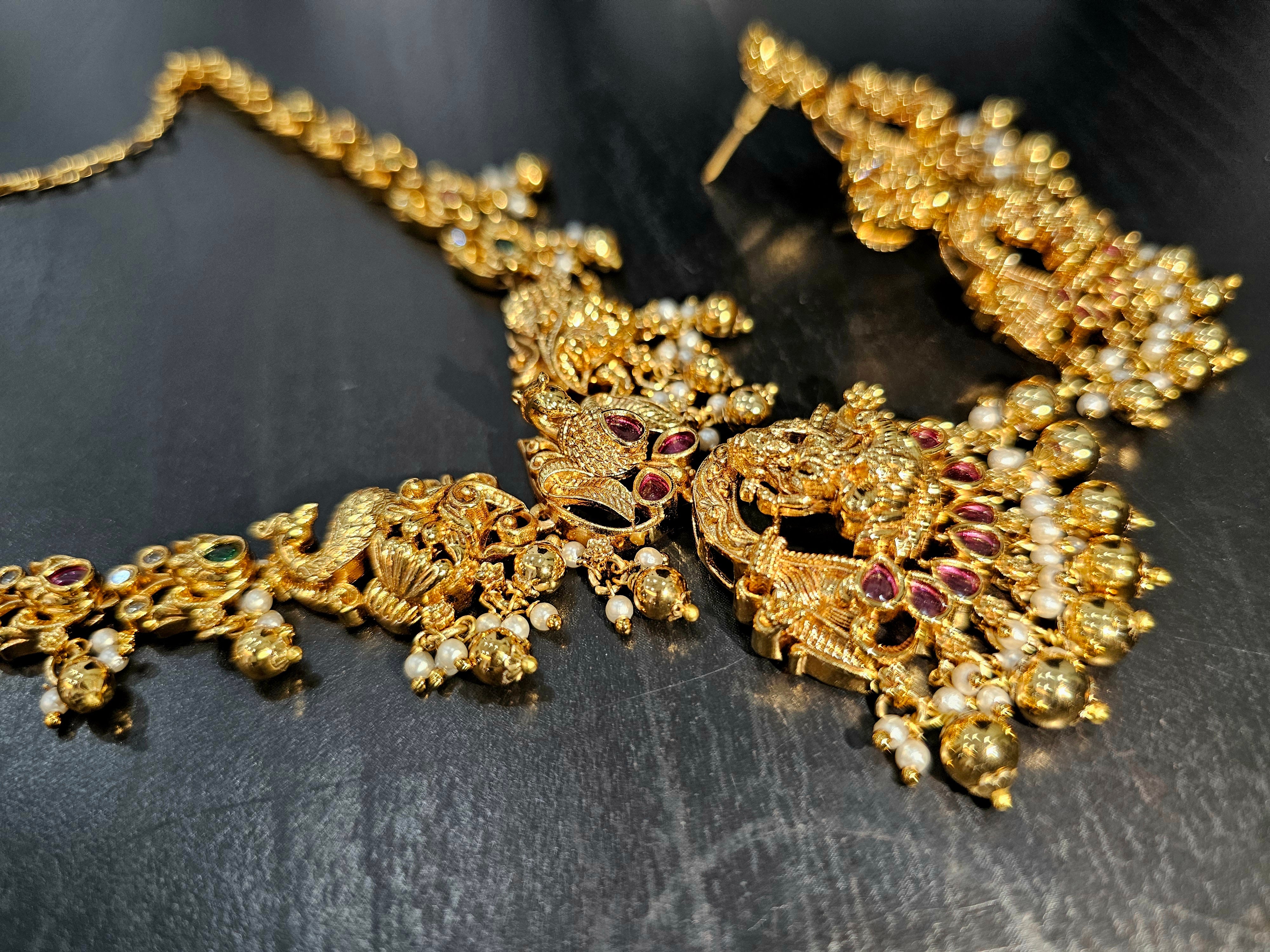 Neck set with earrings code SLS 441J - Image 2