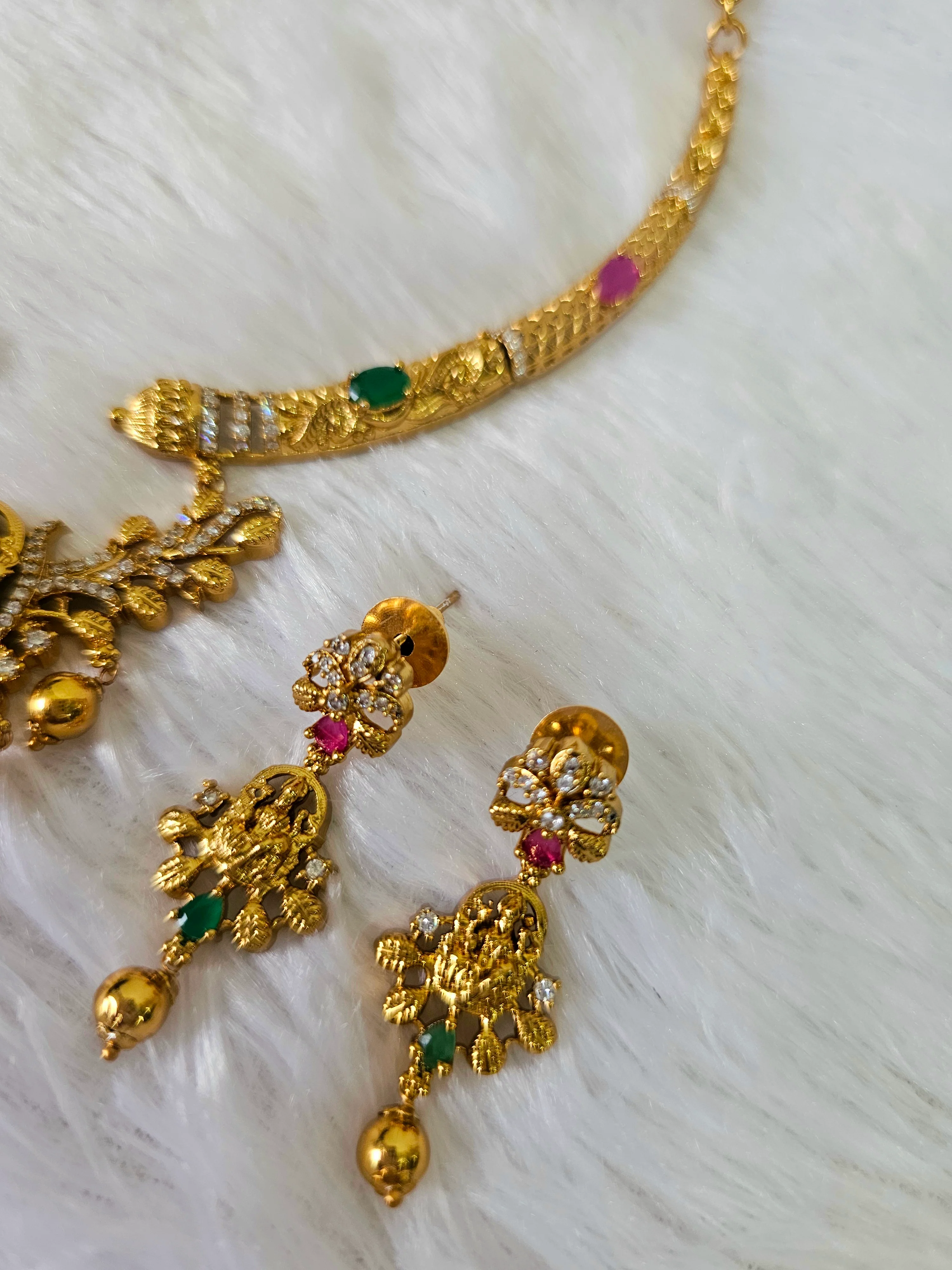 Neck set with earrings code SLS 463J - Image 2