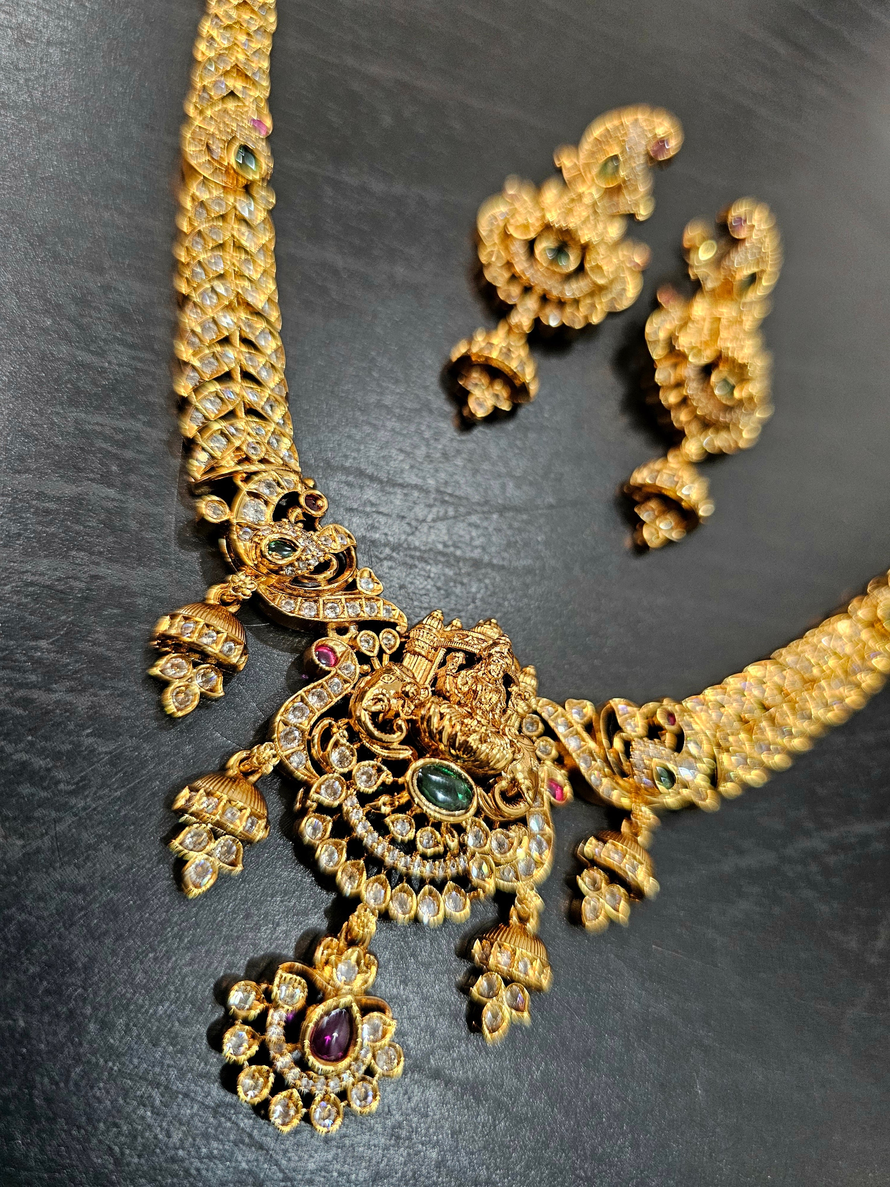 Neck set with earrings code SLS 536J - Image 3