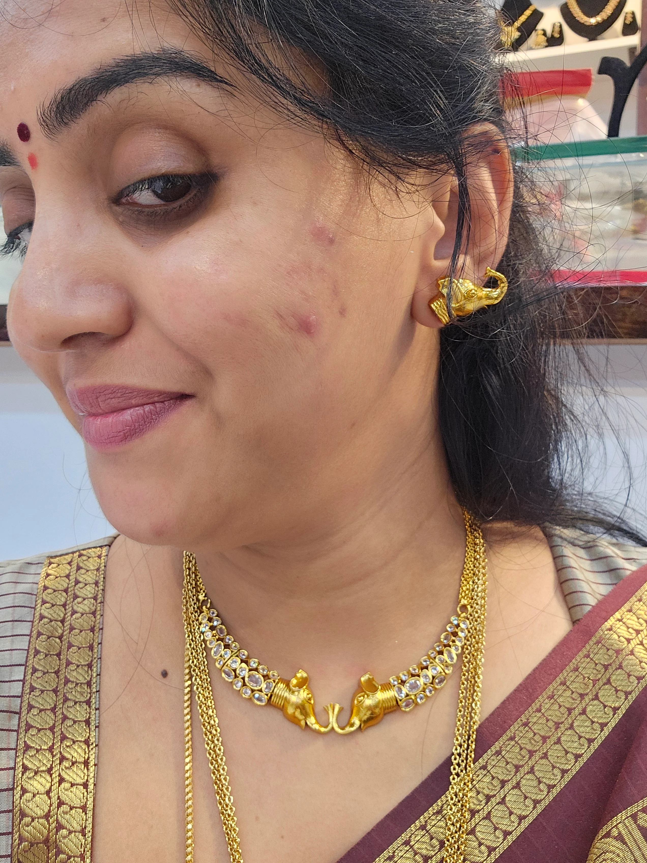 Neck set with earrings code SLS 839J