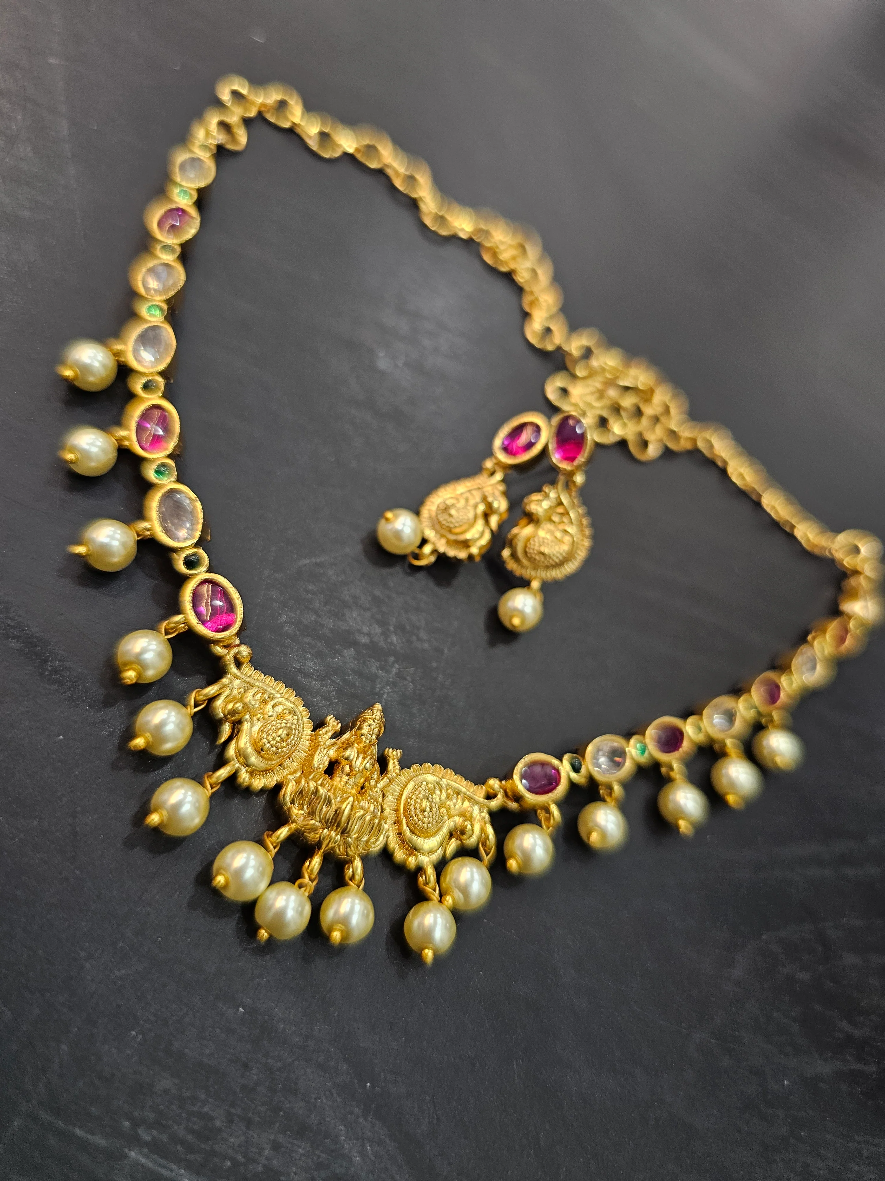 Neck set with earrings code SLS 517J - Image 4