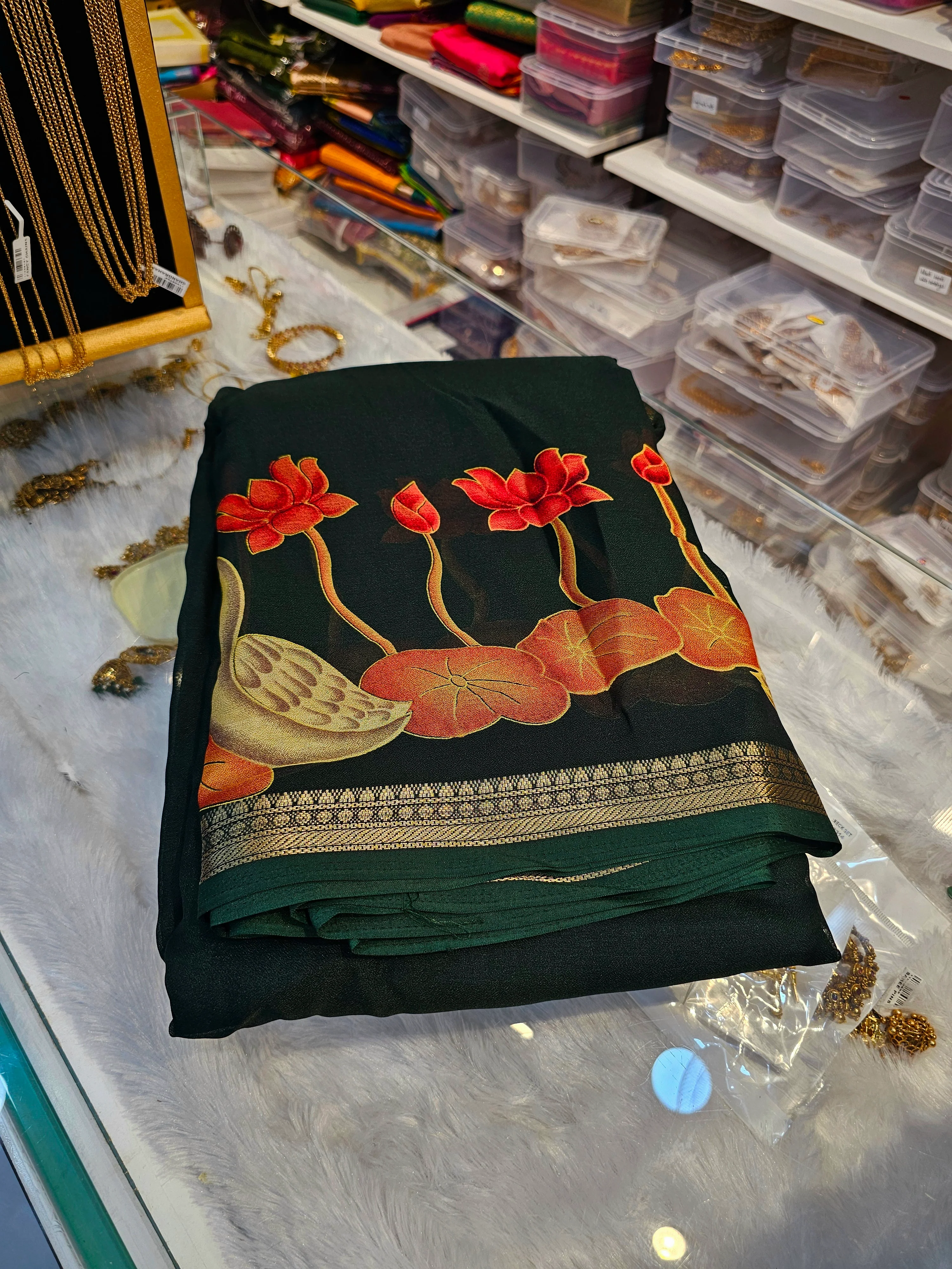 Saree un stiched blouse code SLS 277