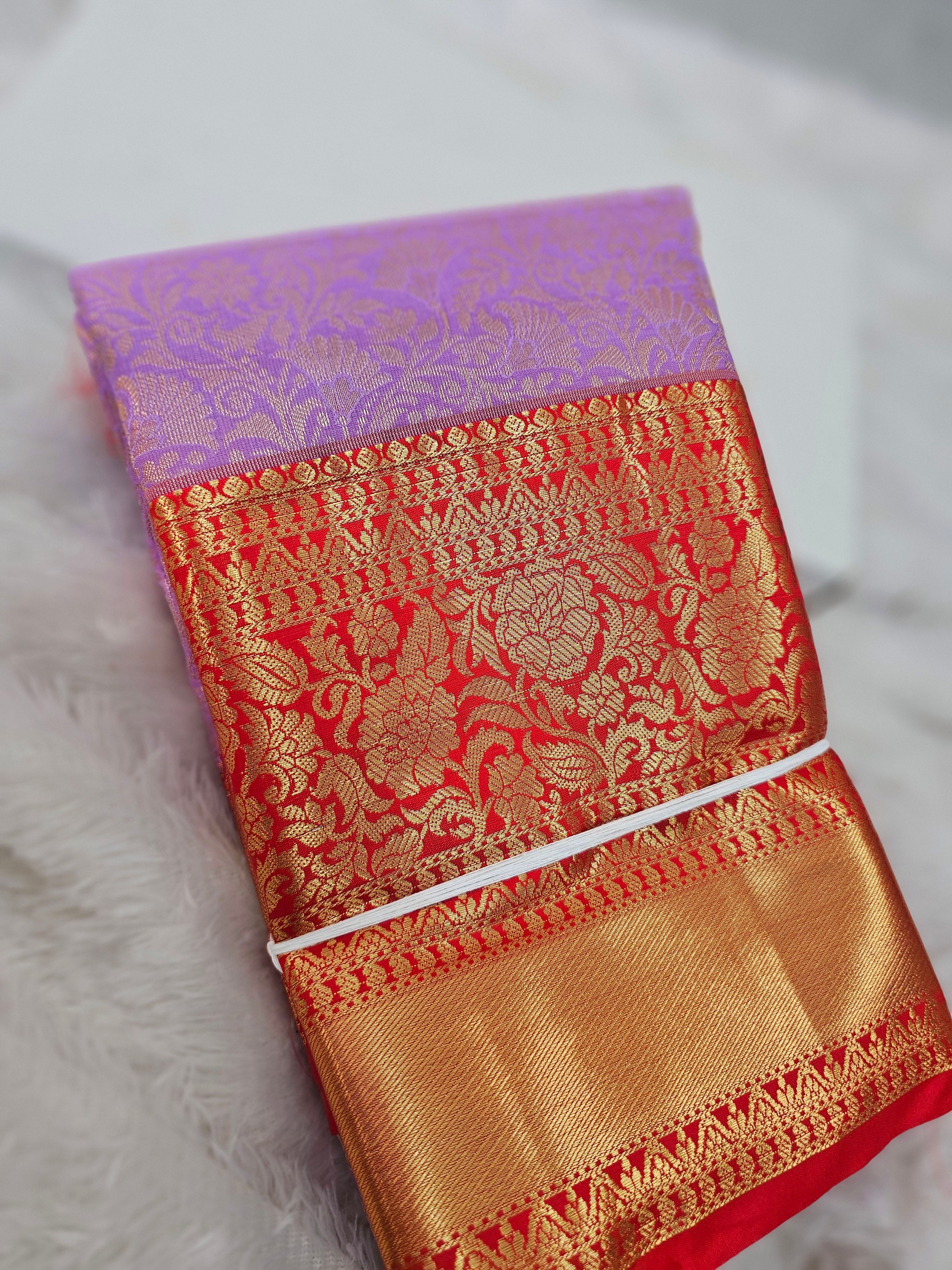 Saree un stiched blouse code SLS 556 - Image 2