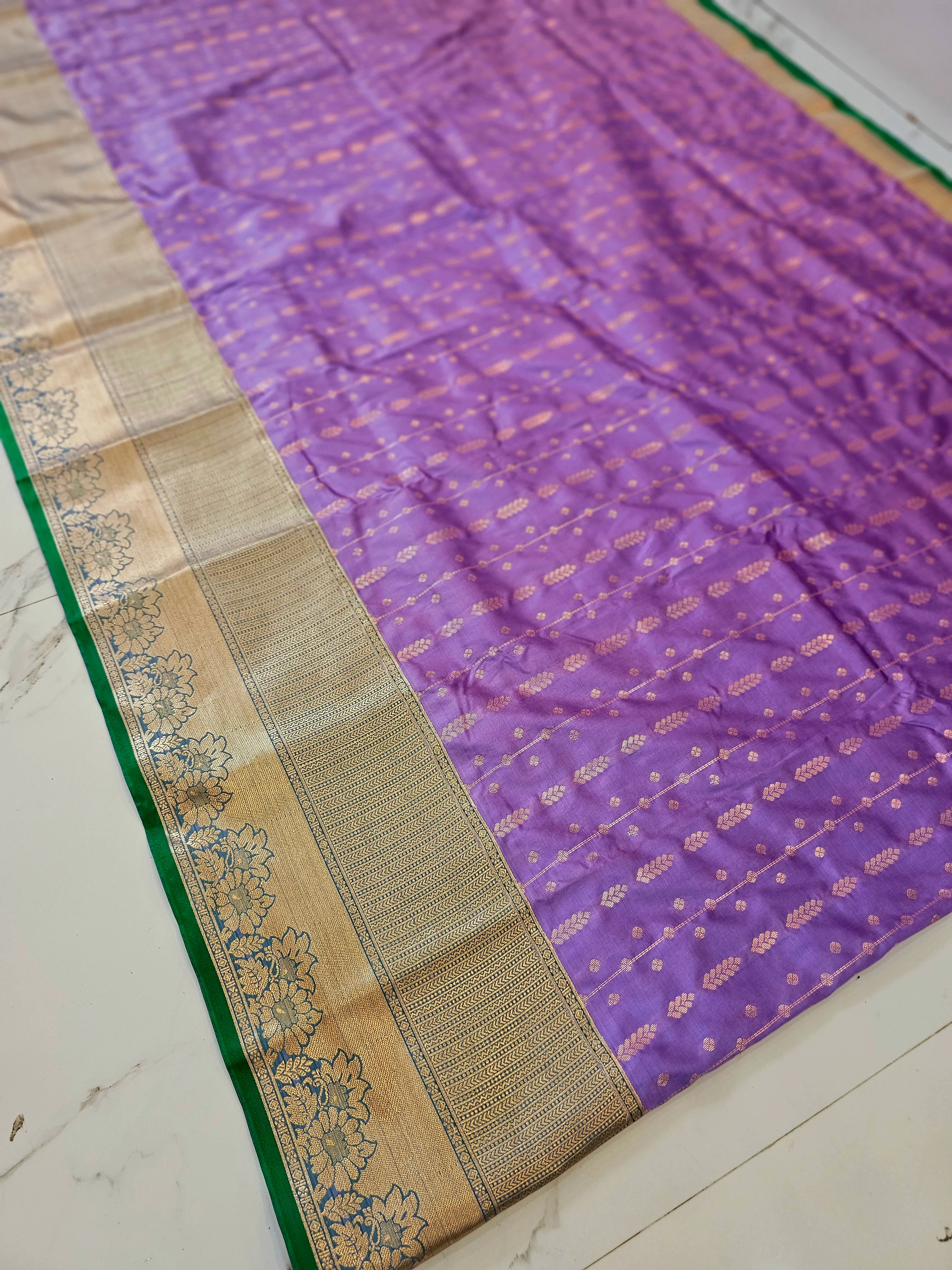 Saree un stiched blouse code SLS 673 - Image 2