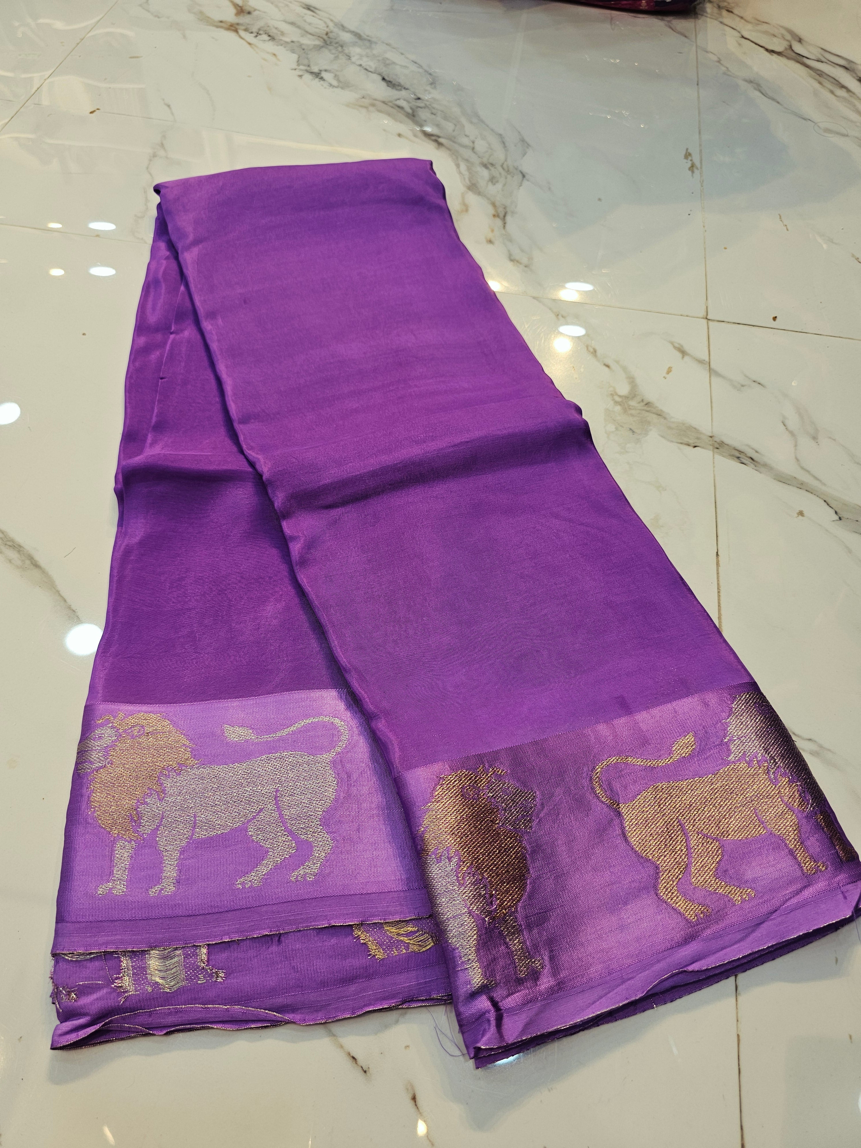 Saree un stiched blouse SLS 84 - Image 5