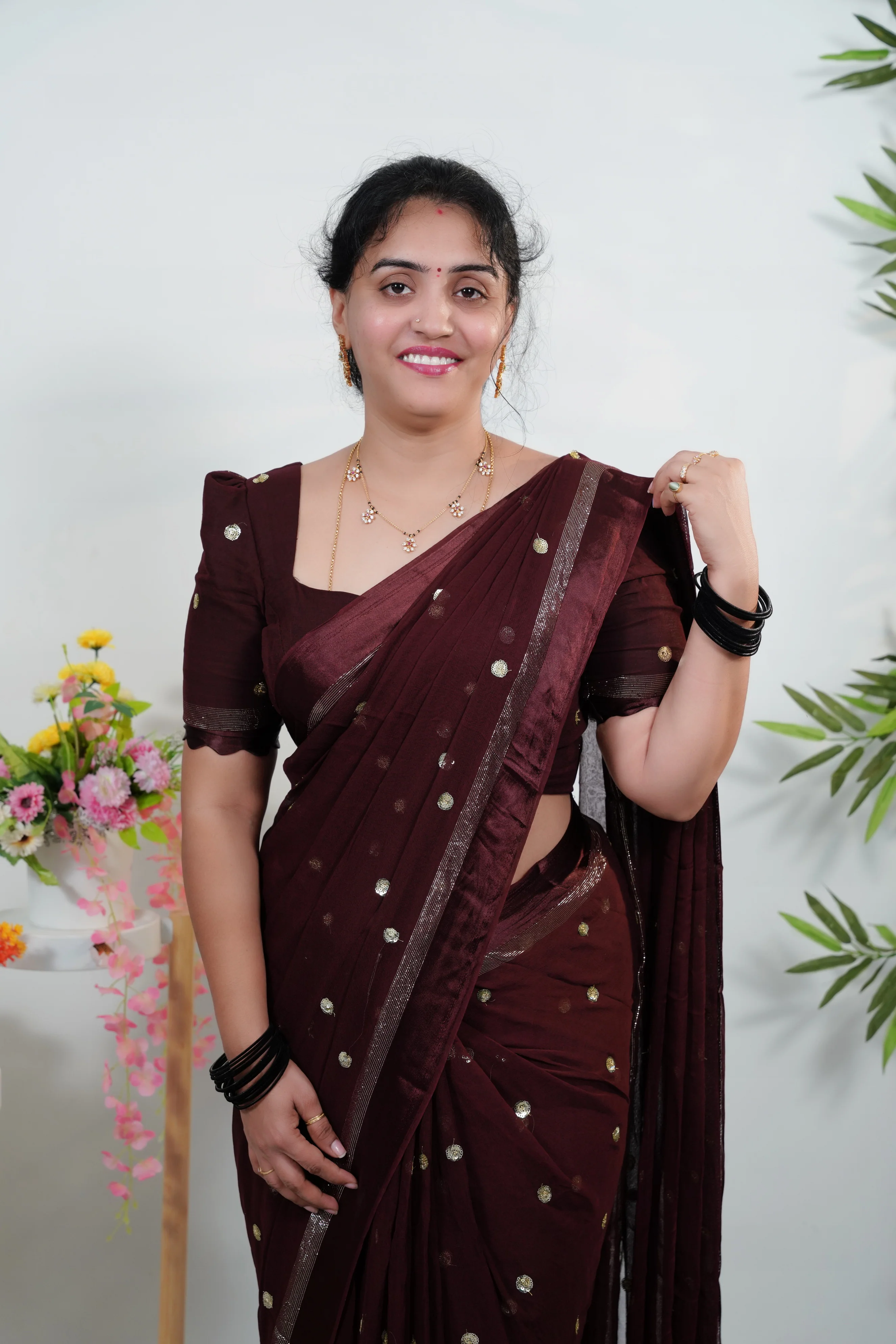 Viscose dying saree-SLS50 - Image 2
