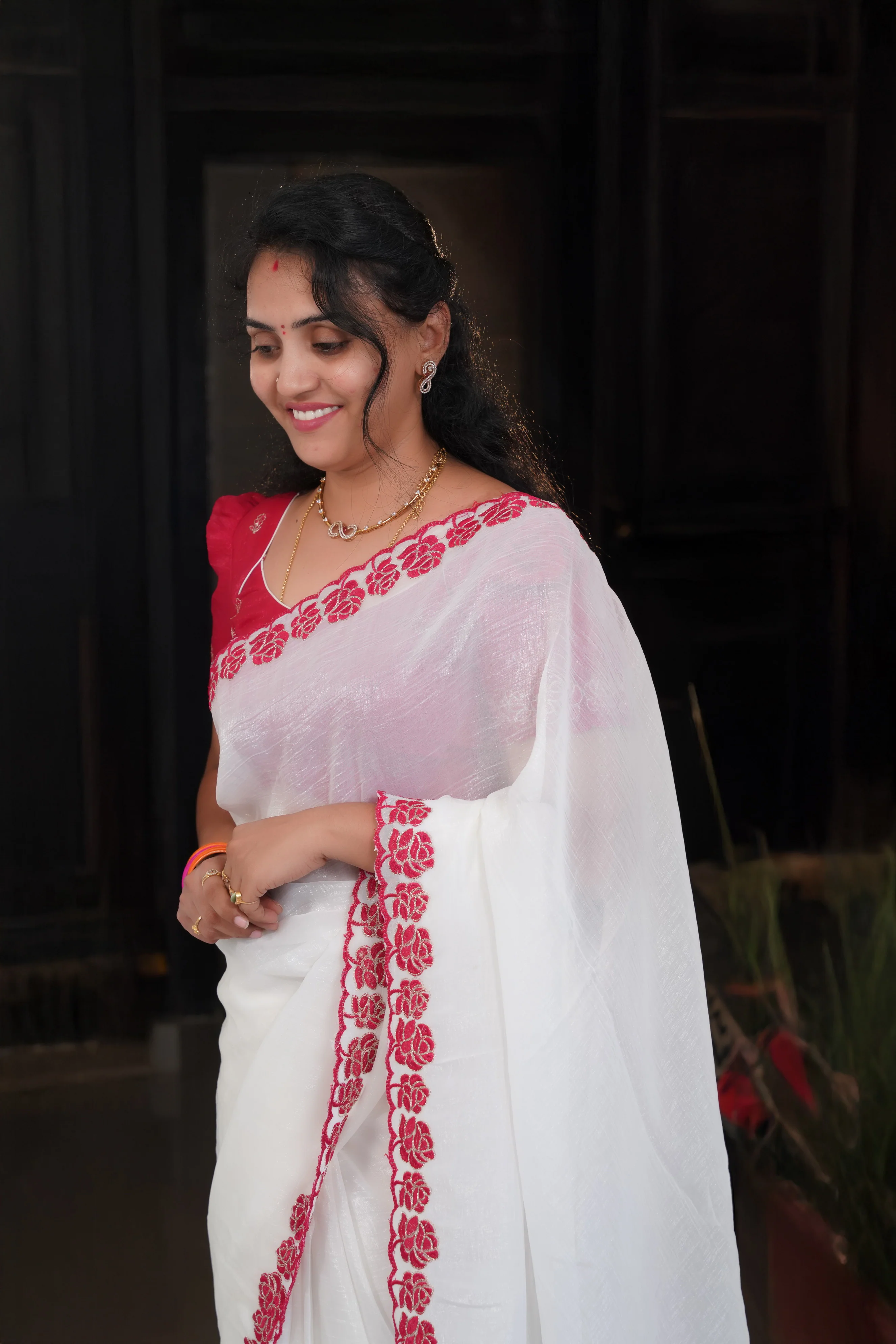 Space silk saree - SLS49 - Image 4