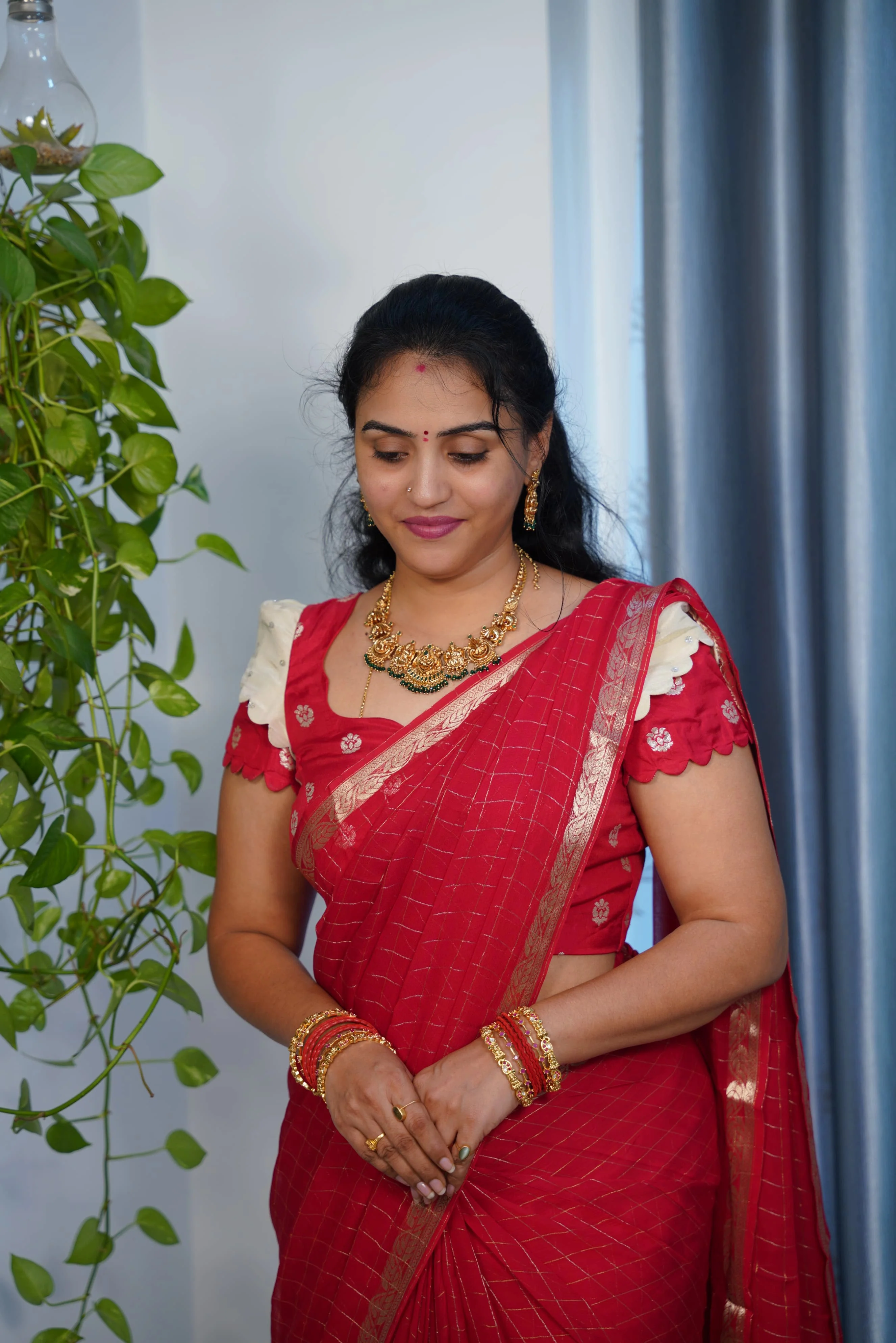 Viscose raw mango sarees - SLS12 - Image 3