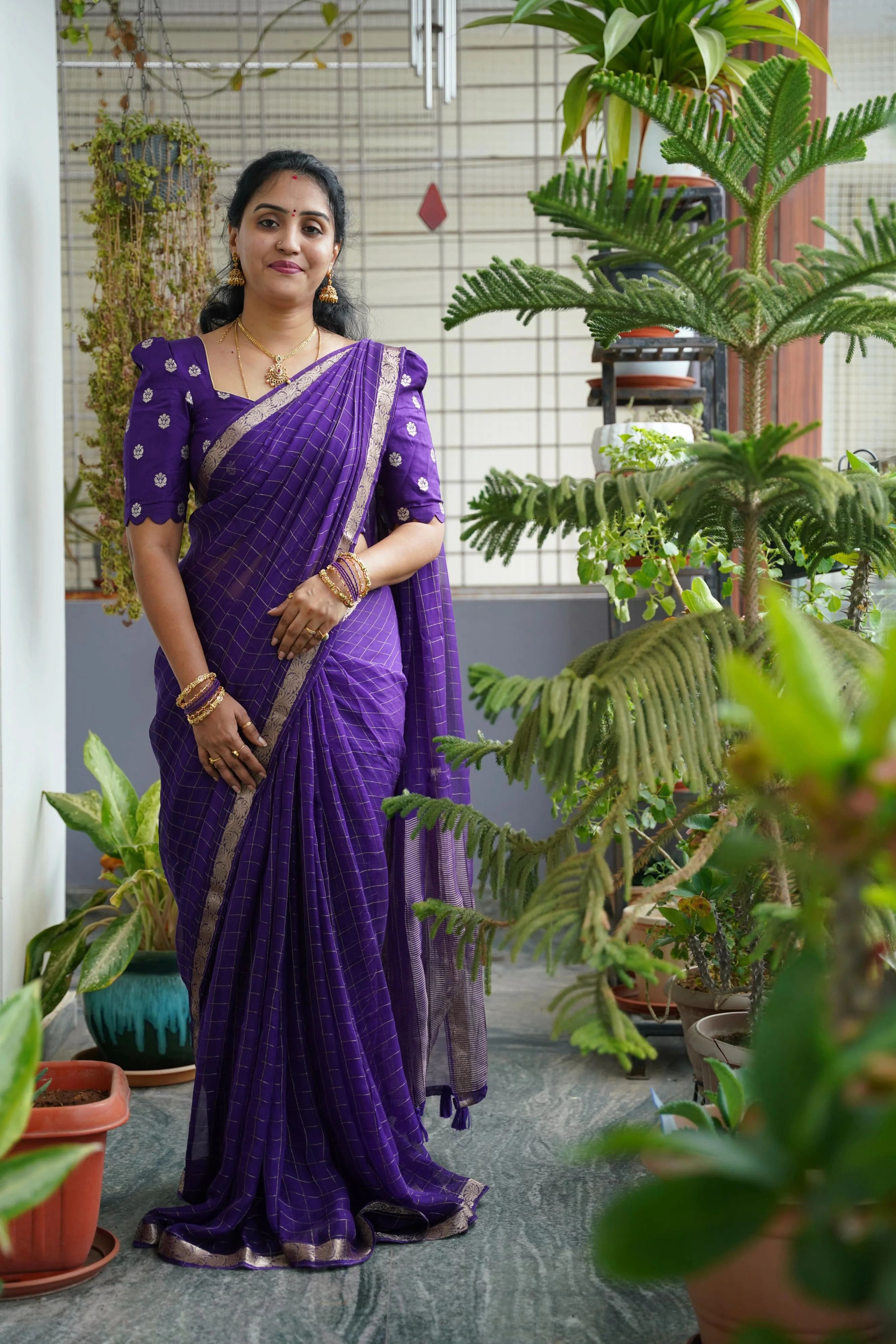 Viscose raw mango sarees - SLS12 - Image 5
